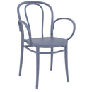 Compamia Victor XL Resin Outdoor Chair Black/Dark Gray/Taupe/Olive Green/White - Set of 2
