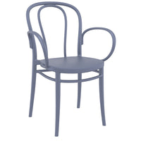 Compamia Victor XL Resin Outdoor Chair Black/Dark Gray/Taupe/Olive Green/White - Set of 2