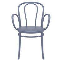 Compamia Victor XL Resin Outdoor Chair Black/Dark Gray/Taupe/Olive Green/White - Set of 2