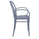 Compamia Victor XL Resin Outdoor Chair Black/Dark Gray/Taupe/Olive Green/White - Set of 2