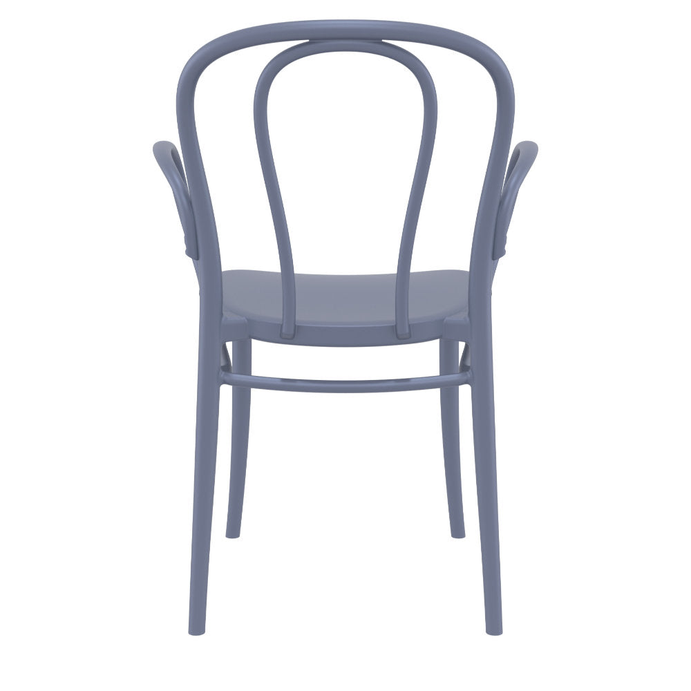 Compamia Victor XL Resin Outdoor Chair Black/Dark Gray/Taupe/Olive Green/White - Set of 2