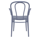 Compamia Victor XL Resin Outdoor Chair Black/Dark Gray/Taupe/Olive Green/White - Set of 2