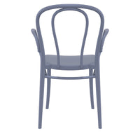 Compamia Victor XL Resin Outdoor Chair Black/Dark Gray/Taupe/Olive Green/White - Set of 2