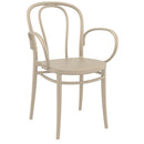 Compamia Victor XL Resin Outdoor Chair Black/Dark Gray/Taupe/Olive Green/White - Set of 2