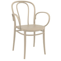 Compamia Victor XL Resin Outdoor Chair Black/Dark Gray/Taupe/Olive Green/White - Set of 2