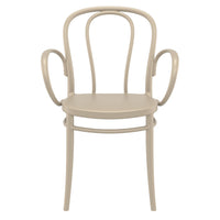 Compamia Victor XL Resin Outdoor Chair Black/Dark Gray/Taupe/Olive Green/White - Set of 2