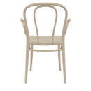 Compamia Victor XL Resin Outdoor Chair Black/Dark Gray/Taupe/Olive Green/White - Set of 2
