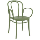 Compamia Victor XL Resin Outdoor Chair Black/Dark Gray/Taupe/Olive Green/White - Set of 2