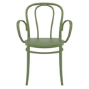 Compamia Victor XL Resin Outdoor Chair Black/Dark Gray/Taupe/Olive Green/White - Set of 2