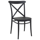 Compamia Cross Resin Outdoor Chair Black/Dark Gray/Taupe/Olive Green/White - Set of 2
