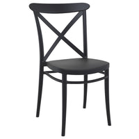 Compamia Cross Resin Outdoor Chair Black/Dark Gray/Taupe/Olive Green/White - Set of 2
