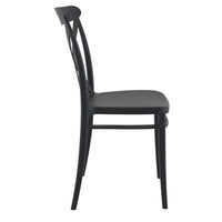 Compamia Cross Resin Outdoor Chair Black/Dark Gray/Taupe/Olive Green/White - Set of 2