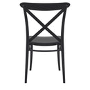 Compamia Cross Resin Outdoor Chair Black/Dark Gray/Taupe/Olive Green/White - Set of 2
