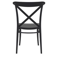 Compamia Cross Resin Outdoor Chair Black/Dark Gray/Taupe/Olive Green/White - Set of 2