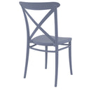 Compamia Cross Resin Outdoor Chair Black/Dark Gray/Taupe/Olive Green/White - Set of 2