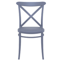 Compamia Cross Resin Outdoor Chair Black/Dark Gray/Taupe/Olive Green/White - Set of 2