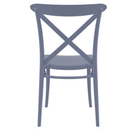 Compamia Cross Resin Outdoor Chair Black/Dark Gray/Taupe/Olive Green/White - Set of 2