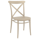 Compamia Cross Resin Outdoor Chair Black/Dark Gray/Taupe/Olive Green/White - Set of 2