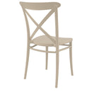 Compamia Cross Resin Outdoor Chair Black/Dark Gray/Taupe/Olive Green/White - Set of 2
