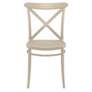 Compamia Cross Resin Outdoor Chair Black/Dark Gray/Taupe/Olive Green/White - Set of 2