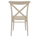 Compamia Cross Resin Outdoor Chair Black/Dark Gray/Taupe/Olive Green/White - Set of 2