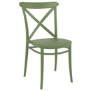 Compamia Cross Resin Outdoor Chair Black/Dark Gray/Taupe/Olive Green/White - Set of 2