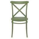 Compamia Cross Resin Outdoor Chair Black/Dark Gray/Taupe/Olive Green/White - Set of 2