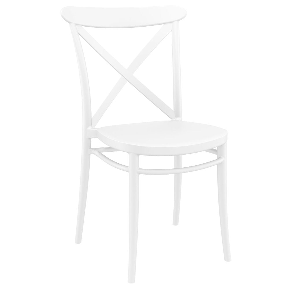 Compamia Cross Resin Outdoor Chair Black/Dark Gray/Taupe/Olive Green/White - Set of 2