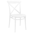 Compamia Cross Resin Outdoor Chair Black/Dark Gray/Taupe/Olive Green/White - Set of 2