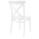 Compamia Cross Resin Outdoor Chair Black/Dark Gray/Taupe/Olive Green/White - Set of 2