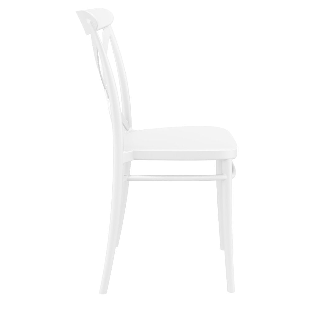 Compamia Cross Resin Outdoor Chair Black/Dark Gray/Taupe/Olive Green/White - Set of 2