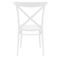 Compamia Cross Resin Outdoor Chair Black/Dark Gray/Taupe/Olive Green/White - Set of 2