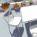 Compamia Cross Resin Outdoor Chair Black/Dark Gray/Taupe/Olive Green/White - Set of 2