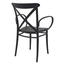 Compamia Cross XL Resin Outdoor Chair Black/Dark Gray/Taupe/Olive Green/White - Set of 2