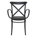 Compamia Cross XL Resin Outdoor Chair Black/Dark Gray/Taupe/Olive Green/White - Set of 2