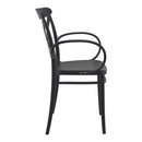 Compamia Cross XL Resin Outdoor Chair Black/Dark Gray/Taupe/Olive Green/White - Set of 2