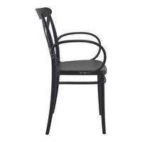 Compamia Cross XL Resin Outdoor Chair Black/Dark Gray/Taupe/Olive Green/White - Set of 2