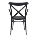 Compamia Cross XL Resin Outdoor Chair Black/Dark Gray/Taupe/Olive Green/White - Set of 2