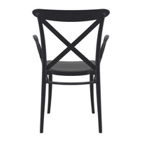Compamia Cross XL Resin Outdoor Chair Black/Dark Gray/Taupe/Olive Green/White - Set of 2