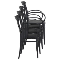 Compamia Cross XL Resin Outdoor Chair Black/Dark Gray/Taupe/Olive Green/White - Set of 2