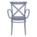 Compamia Cross XL Resin Outdoor Chair Black/Dark Gray/Taupe/Olive Green/White - Set of 2