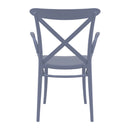 Compamia Cross XL Resin Outdoor Chair Black/Dark Gray/Taupe/Olive Green/White - Set of 2