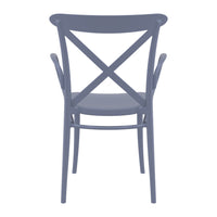 Compamia Cross XL Resin Outdoor Chair Black/Dark Gray/Taupe/Olive Green/White - Set of 2