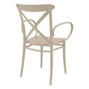 Compamia Cross XL Resin Outdoor Chair Black/Dark Gray/Taupe/Olive Green/White - Set of 2