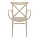 Compamia Cross XL Resin Outdoor Chair Black/Dark Gray/Taupe/Olive Green/White - Set of 2