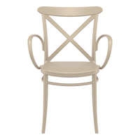 Compamia Cross XL Resin Outdoor Chair Black/Dark Gray/Taupe/Olive Green/White - Set of 2