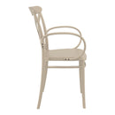 Compamia Cross XL Resin Outdoor Chair Black/Dark Gray/Taupe/Olive Green/White - Set of 2
