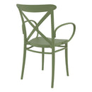 Compamia Cross XL Resin Outdoor Chair Black/Dark Gray/Taupe/Olive Green/White - Set of 2