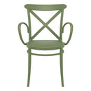 Compamia Cross XL Resin Outdoor Chair Black/Dark Gray/Taupe/Olive Green/White - Set of 2