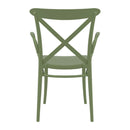 Compamia Cross XL Resin Outdoor Chair Black/Dark Gray/Taupe/Olive Green/White - Set of 2